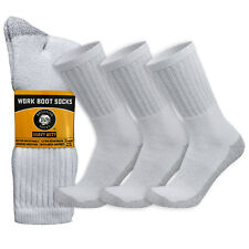 Men's Heavy Duty Steel Toe Work Crew Socks (US Shoe Size 9-12) picture
