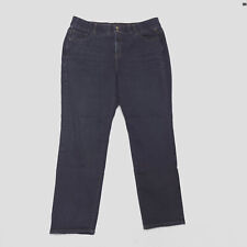 Lane Bryant Women's Plus Size 22 Blue Elastic Waist High Rise Dark Stretch Jeans picture