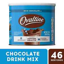 Ovaltine Rich Chocolate Drink Mix Powdered Drink Mix for Hot and Cold Milk,18 oz picture
