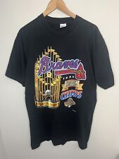 Vintage 1995 Atlanta Braves World Series Champions Single Stitch T-Shirt L (M) picture