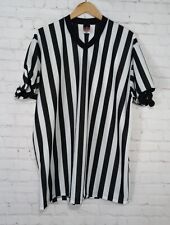 Alleson Athletic Men’s Striped Referee Short Sleeve Shirt Size 2XL picture