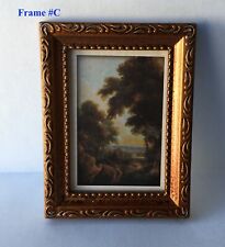 1:12 scale dollhouse miniature wall decor painting Trees frame #35, High 3