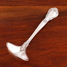 HEAVY GORHAM AMERICAN STERLING SILVER GRAVY LADLE CHANTILLY 1895 MONOGRAM T picture