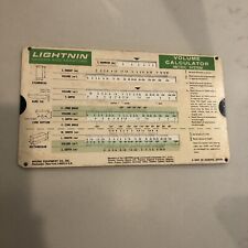 Vintage Lightnin Mixers & Aerators Volume Calculator Slide Rule Tool picture