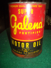 Vintage Galena 1 Qt Motor Oil  Unopened Ohio Pennsylvania picture