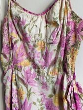 Vintage 40s/50s Sarong Dress Hawaiian Print Pinup Sun Fashions Hawaii picture