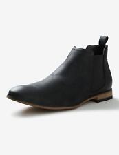 Mens Winter Boots - Chelsea - Black Casual Shoes - Office Footwear | RIVERS picture