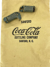 40- Silver Nickels in Circa 1940's-50's Sanford Coca Cola Canvas Bag picture