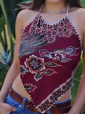 Diamond shape backless shirt, Oaxcan style and patterns handmade picture