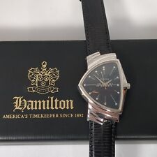 Vintage Hamilton Ventura Watch Registered Edition 1990s Wristwatch Leather picture
