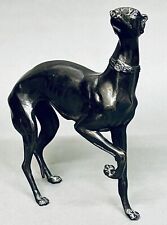 Stunning Vintage Large Size of Whippet Italian Greyhound Bronze Figurine picture