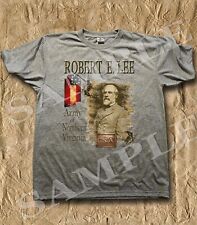 Robert E. Lee Confederate Commander ash colored Civil War themed t-shirt. picture