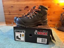 Rocky Worksmart Steel Toe Waterproof Boots Black Mens Size 11.5W Old Dominion picture