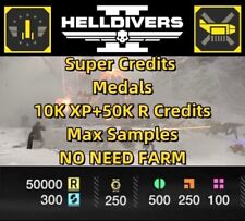 HELLDIVERS 2 max samples ship upgrade  XP SUPER Credits MEDALS Direct to Account picture