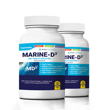 Marine Essentials | Marine-D3 | Anti-Aging | Omega-3 | 2 Bottles (120 Capsules) picture