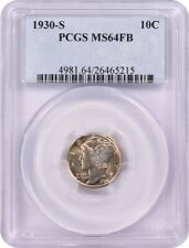 1930-S Mercury Silver Dime MS64FB PCGS picture