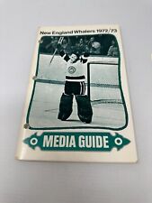 1972-73 NEW ENGLAND WHALERS MEDIA GUIDE Yearbook 1973 AVCO CUP Program AL SMITH picture