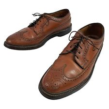 Florsheim Imperial Vintage Mens 9 D Kenmoor Brown 93602 Longwing Shoes V-Cleat picture