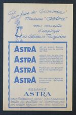 Madame ASTRA 1927 Illustrated Margarine Invoice 70 picture
