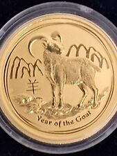 2015 $25  AUSTRALIA YEAR OF GOAT 1/4 OUNCE  24 KARAT GOLD MINTED FROM PERTH MINT picture