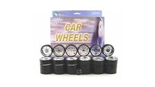 CHROME REPLACEMENT WHEELS & TIRES SET RIMS FOR 1/24 SCALE CARS AND TRUCKS 2003 picture