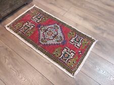 Bright Small Rug, Textured Small Rug, Farmhouse Small Rug, 1.7 x 3.1 ft picture
