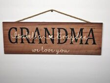 Personalized Grandma Rustic Wood Sign, Mothers Day, P141, Gift, Birthday, 6