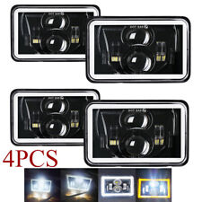 4X DOT Approved 4x6''LED Headlights Beam DRL fit Peterbilt Kenworth Freightliner picture