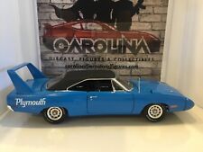 1:18 ERTL 1970 PLYMOUTH SUPERBIRD BLUE ON BLACK RARE # 656 picture
