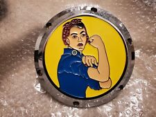 Rosie The Riveter Custom Derby Cover For Harley Davidson Sportster picture