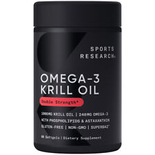Antarctic Krill Oil Omega 3 1000mg with Phospholipids, Choline and Astaxanthin picture