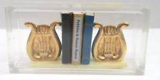 Dollhouse  Artisan  harp Bookends 1:12 Miniature    (dh1). picture