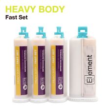 Element HEAVY BODY VPS PVS Dental Impression Material FAST Set 50ML Cartridges picture