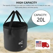 20L Folding Bucket Water Container Bag Carry Bag for Outdoor Camping Fishing picture