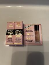 2 X TOO FACED BORN THIS WAY 24HR LONGWEAR MATTE FOUNDATION 0.17 Oz/5ml Warm Sand picture