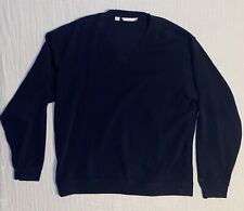 Cutter Buck Sweater Mens Large V Neck Sweat Shirt Cotton Fall Winter Warm picture