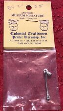 New OS Dollhouse Miniature Colonial Craftsmen Pewter Candle Snuffer In Package picture
