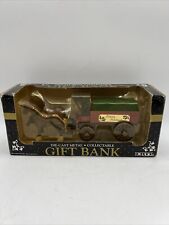 ERTL 1992 Happy Holidays Horse Drawn Wagon Diecast Collectable Gift Bank NEW picture