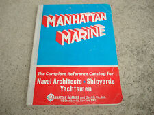 Vtg 1964 MANHATTAN MARINE  Boating Nautical Naval Shipyard Catalog 346 Pages picture