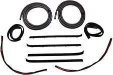10 Piece Weatherstrip Kit with Door & Window Run Channel Sweep Felt Seal Kit for picture
