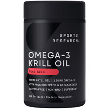 Antarctic Krill Oil Omega 3 500mg with Phospholipids, Choline & Astaxanthin picture