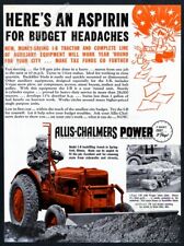 1939 Allis Chalmers I-B tractor backfilling photo vintage trade print ad picture