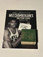 Wilt Chamberlain 100 Point Game Commemorative Plaque & Game Floor Wood picture