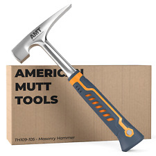 American Mutt Tools Brick Hammer – 20oz Masonry Hammer with Ergonomic Handle – S picture