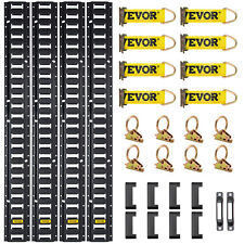 VEVOR E Track Tie Down Rail Kit 30PCs 5' E Track Rails Enclosed Cargo Trailer picture