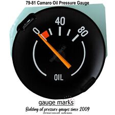 79-81 CAMARO OIL PRESSURE GAUGE fits Gauge Cluster - Replaces Clock - Direct Fit picture