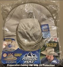 Arctic Air Hat Evaporative Cooling UV Ray Reflective 1 Size Unisex Beige New picture