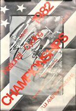 Rare Kenosha 1982 Cycling Championship Poster Fuji America Vintage Bicycle J13 picture