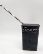 Vtg Sony ICF-P26 Portable Pocket FM/AM Radio Built-in Speaker, Black, Tested 🎵 picture