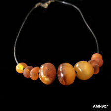 European Vintage Natural Baltic Egg Yolk Butterscotch Amber Beads Necklace picture